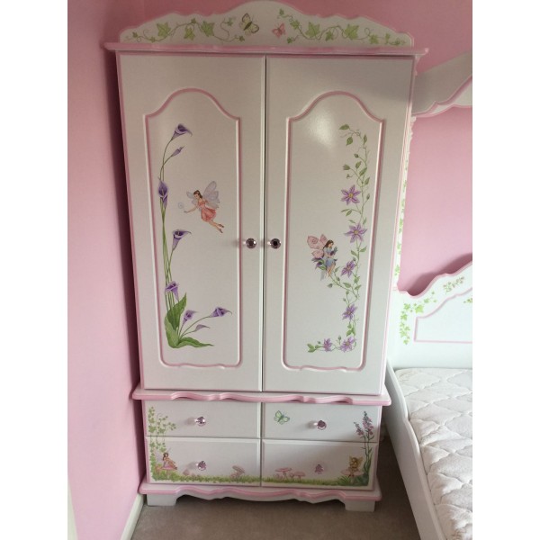 2 Door 4 Drawer Woodland Fairies Wardrobe